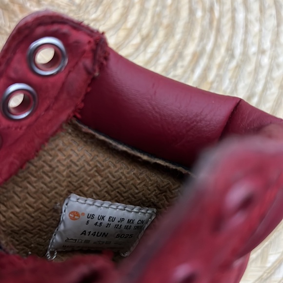 Timberland Kids Waterproof Combat Boots Size 5 - Picture 3 of 11